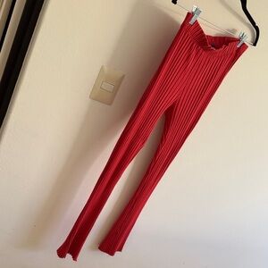 Simon Miller Red Ribbed Bottoms